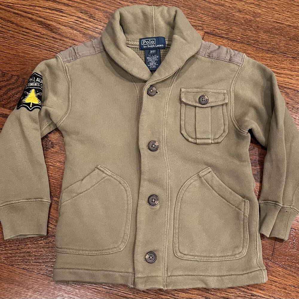 Polo by Ralph Lauren Kids Olive Green Blazer/Jacket/Cardigan